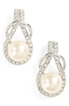 Women's Nina Knot Imitation Pearl Drop Earrings