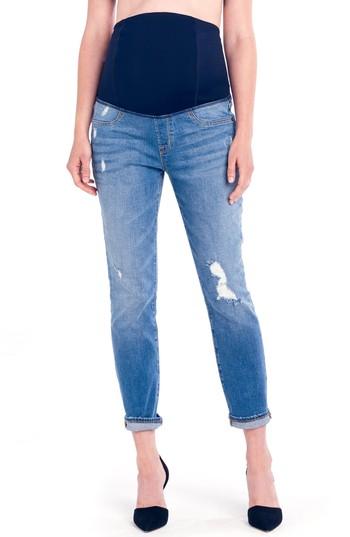 Women's Ingrid & Isabel Mia Maternity Boyfriend Jeans - Blue