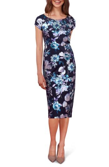 Women's Eci Floral Print Midi Dress - Blue