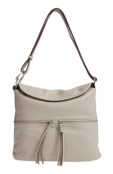 Elizabeth And James Finley Leather Crossbody Bag - Grey