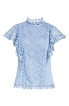 Women's Ted Baker London High Neck Lace Front Top
