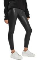 Women's Topshop Percy Faux Leather Skinny Pants Us (fits Like 6-8) - Black