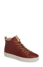 Women's Ecco Soft 8 High Top Ii Sneaker -6.5us / 37eu - Red