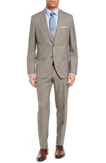 Men's Boss Johnstons/lenon Trim Fit Houndstooth Wool Suit