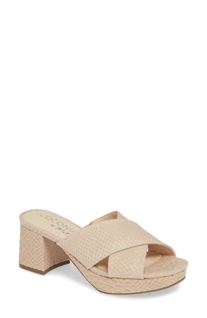 Women's Coconuts By Matisse Cleo Slide Sandal M - Beige