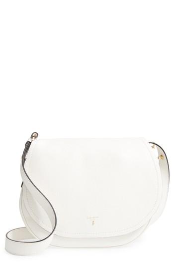 Serapian Milano Small Valeria Leather Crossbody Bag - White