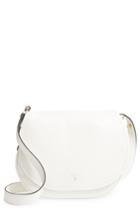 Serapian Milano Small Valeria Leather Crossbody Bag - White