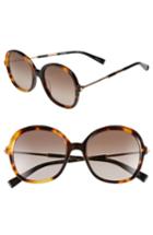 Women's Max Mara Wand Iii 53mm Round Sunglasses - Dark Havana