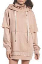 Women's The Laundry Room Good Hood Sweatshirt Dress - Beige