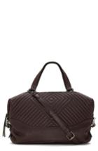 Vince Camuto Tave Quilted Leather Satchel - Purple