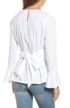 Women's Pleione Tie Back Wrap Blouse - White