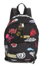 Vetements Mini Embroidered Sticker Backpack - Black