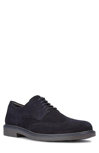 Men's Geox Silmor Wingtip Us / 39eu - Blue