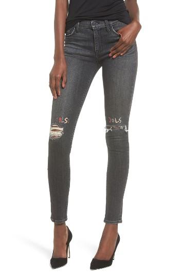 Women's Hudson Jeans Nico Ripped Super Skinny Jeans - Blue