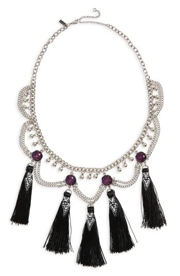 Women's Topshop Mega Tassel Drop Collar Necklace