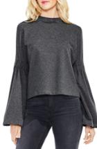 Women's Two By Vince Camuto Mock Neck Bell Sleeve Top, Size - Grey