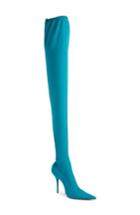 Women's Balenciaga Thigh High Boot Us / 35eu - Blue/green