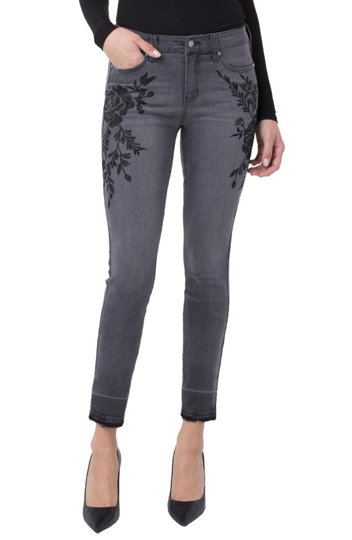 Women's Liverpool Sadie Embroidered Release Hem Jeans