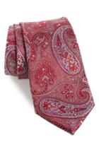 Men's Nordstrom Men's Shop Latimer Paisley Silk Tie, Size - Red