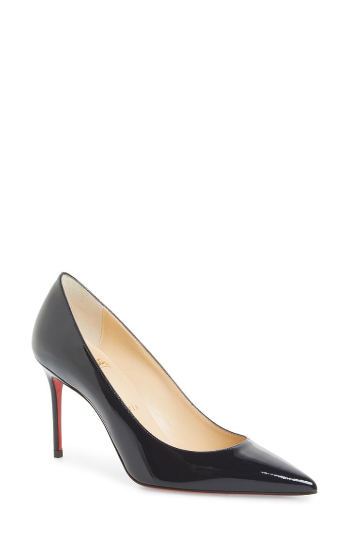Women's Christian Louboutin Decollete Pointy Toe Pump Us / 37eu - Blue