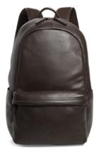 Men's Timberland Tuckerman Leather Laptop Backpack - Brown