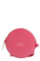 Women's Smythson Circle Leather Coin Purse - Pink