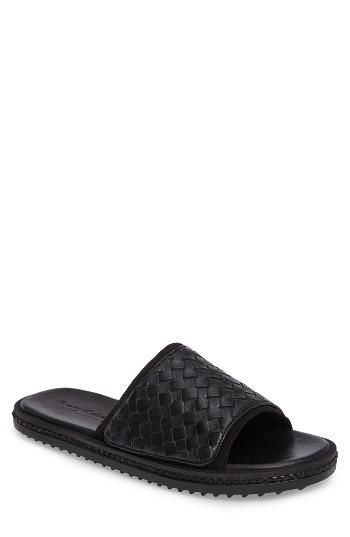 Men's Tommy Bahama Shore Crest Woven Slide Sandal M - Black