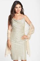 Women's Bernie Of New York Silk Chiffon Wrap, Size - Beige