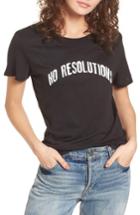 Women's Sub Urban Riot No Resolutions Graphic Tee - Black