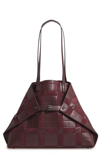 Akris Medium Ai Leather Shoulder Tote -