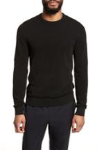 Men's Theory Riland Cotton Long Sleeve T-shirt, Size - Black