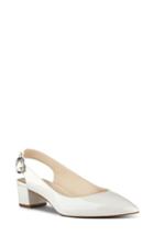 Women's Nine West Brigitte Slingback Pump M - White