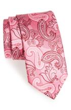 Men's Canali Exploded Paisley Silk Tie, Size - Pink