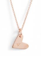 Women's Nashelle Heart Initial Pendant Necklace