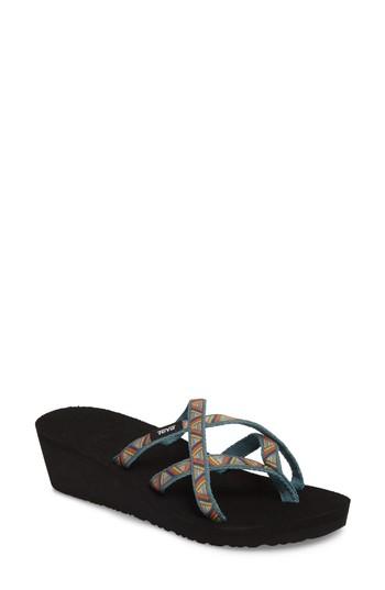 Women's Teva 'mandalyn' Wedge Sandal M - Blue