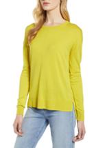 Women's Halogen Seam Detail High/low Sweater - Green