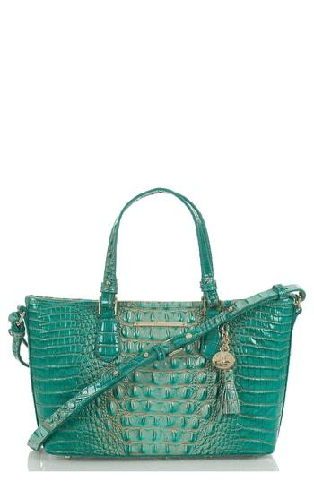 Brahmin Melbourne Mini Asher Leather Tote - Blue/green