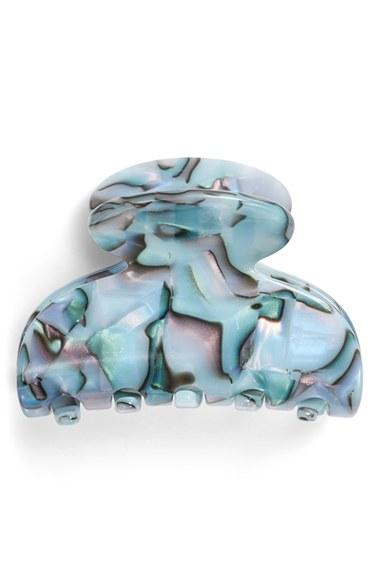 France Luxe 'small Couture' Jaw Clip, Size - Blue