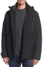 Men's Marc New York 3-in-1 Waterproof Rain Jacket With Liner - Black