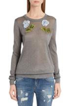 Women's Dolce & Gabbana Embellished Metallic Sweater Us / 46 It - Metallic