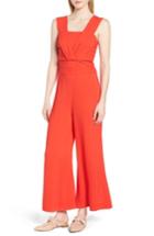 Women's Lewit Twist Detail Jumpsuit - Red
