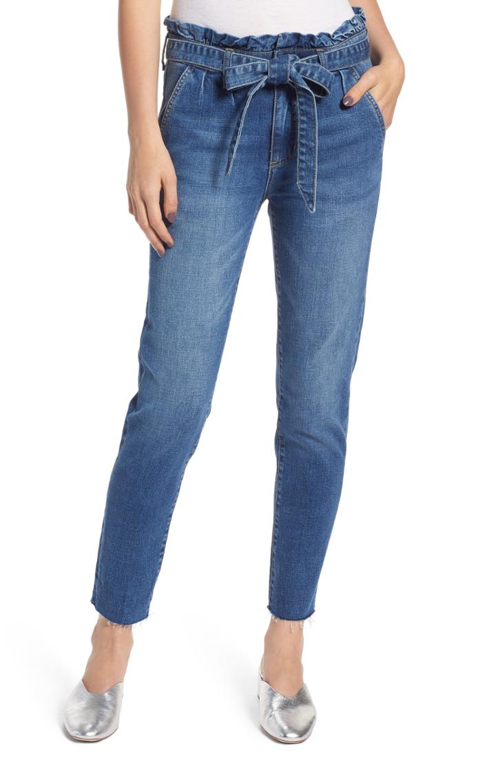 Women's Prosperity Denim Paperbag Waist Skinny Jeans