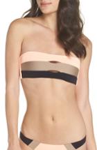 Women's Pilyq Colorblock Bandea Bikini Top - Beige