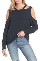 Women's Lna Earl Cold Shoulder Sweatshirt - Black