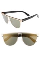 Women's Tom Ford Stephanie 60mm Mirrored Sunglasses - Rose Gold/ Black/ Smoke