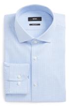 Men's Boss Gordon Regular Fit Check Dress Shirt .5 - Blue