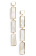 Women's Argento Vivo Geometric Mother Of Pearl Drop Earrings