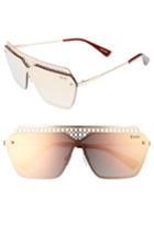 Women's Quay Australia X Jasmine Sanders Hall Of Fame 68mm Shield Sunglasses - Rose/ Rose