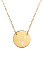 Women's Jane Basch Designs Kiss Emoji Pendant Necklace (nordstrom Exclusive)