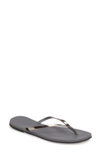 Women's Havaianas 'you' Flip Flop /38 Br - Grey